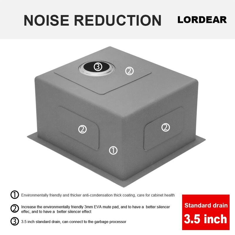 Undermount Kitchen Sink 16 Gauge 10 Inch Deep Single Bowl Kitchen Sink Basin