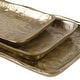preview thumbnail 2 of 1, Uttermost Artisan Antique Gold Trays (Set of 3)