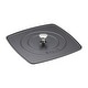 preview thumbnail 1 of 2, Staub Cast Iron 10.3-inch Square Grill Press - Matte Black (Fits 12-inch Grill Pan) Matte Black - 10.3-inch