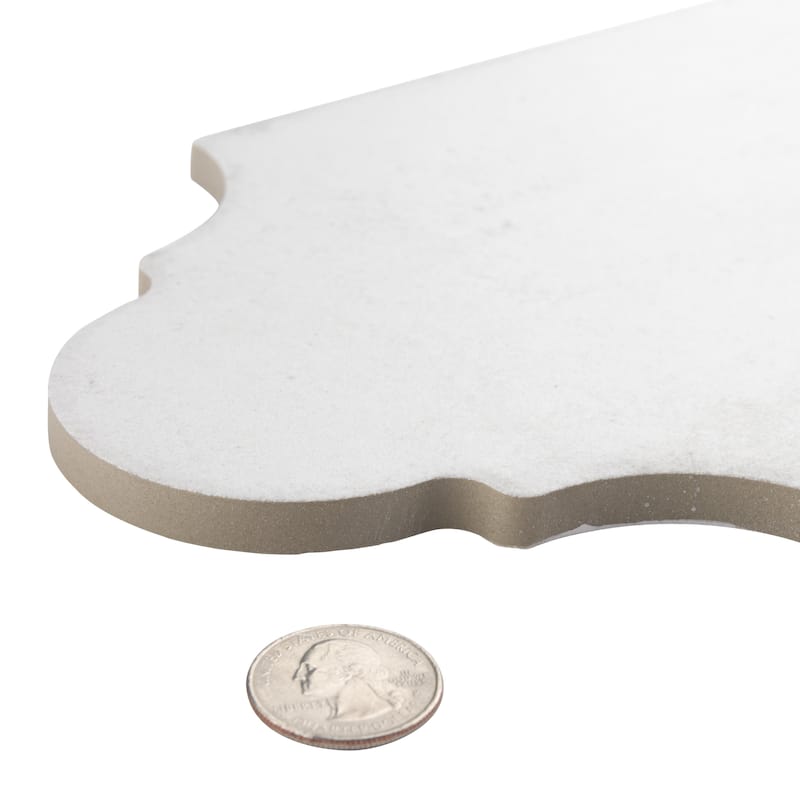 Merola Tile Alhama Provenzal White 6-1/4" x 12-3/4" Porcelain Floor and Wall Tile