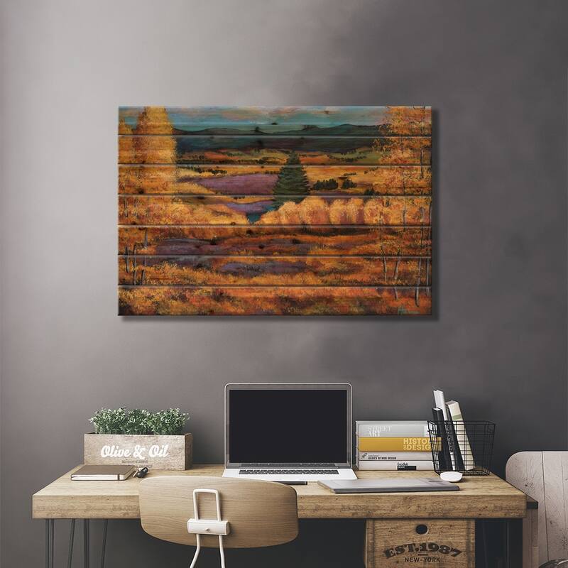 Colorado Print On Wood by Johnathan Harris - Multi-Color