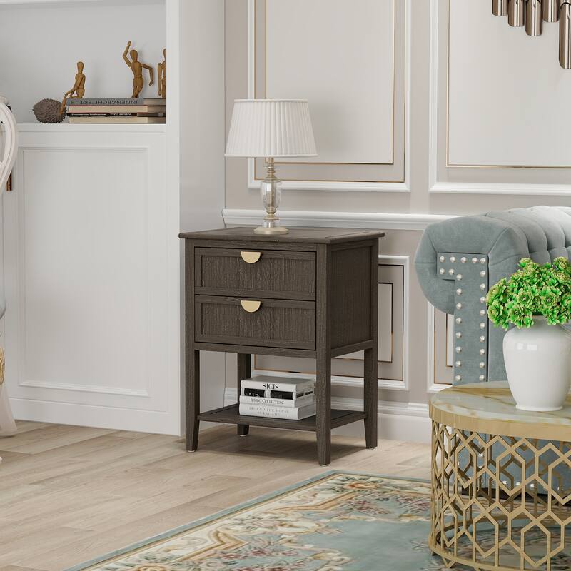 2 Drawer Side table