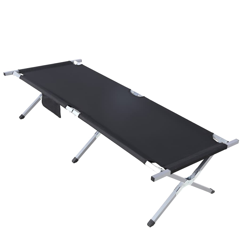 Folding Camping Cot Bed with Carry Bag Portable Tent Outdoor Sleeping Travel Camping
