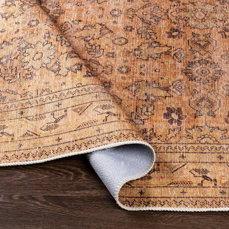 Mr. Kate Greenwich Distressed Vintage Washable Area Rug
