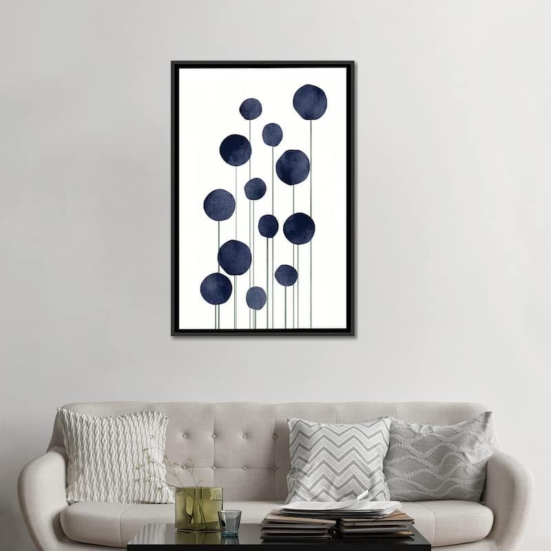 iCanvas "Water Flowers" by Kubistika Framed Canvas Print