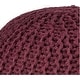 preview thumbnail 2 of 6, Urban Lifestyle Round Knit Pouf