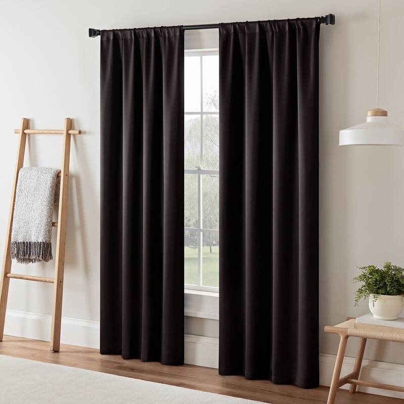 Eclipse Darrell Thermaweave Blackout Window Curtain Panel.