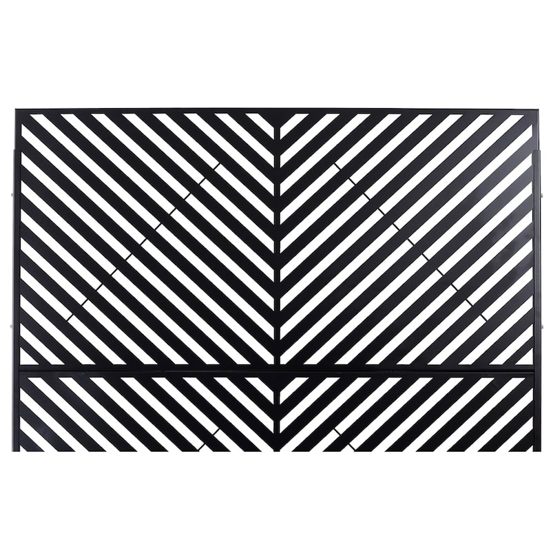 Outdoor & Indoor Privacy Screen Metal Privacy Screen 76" H×48" W