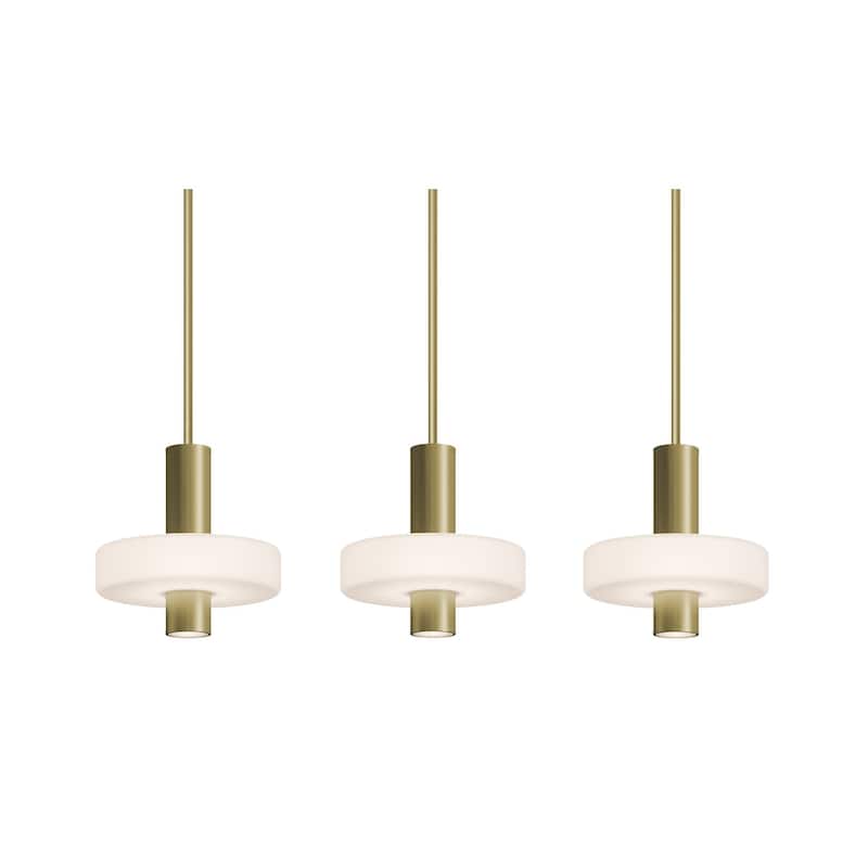 AFX SYDP10LAJUDLNR3 Sydney 10" Wide LED Multi Light Pendant - Light Antique Brass