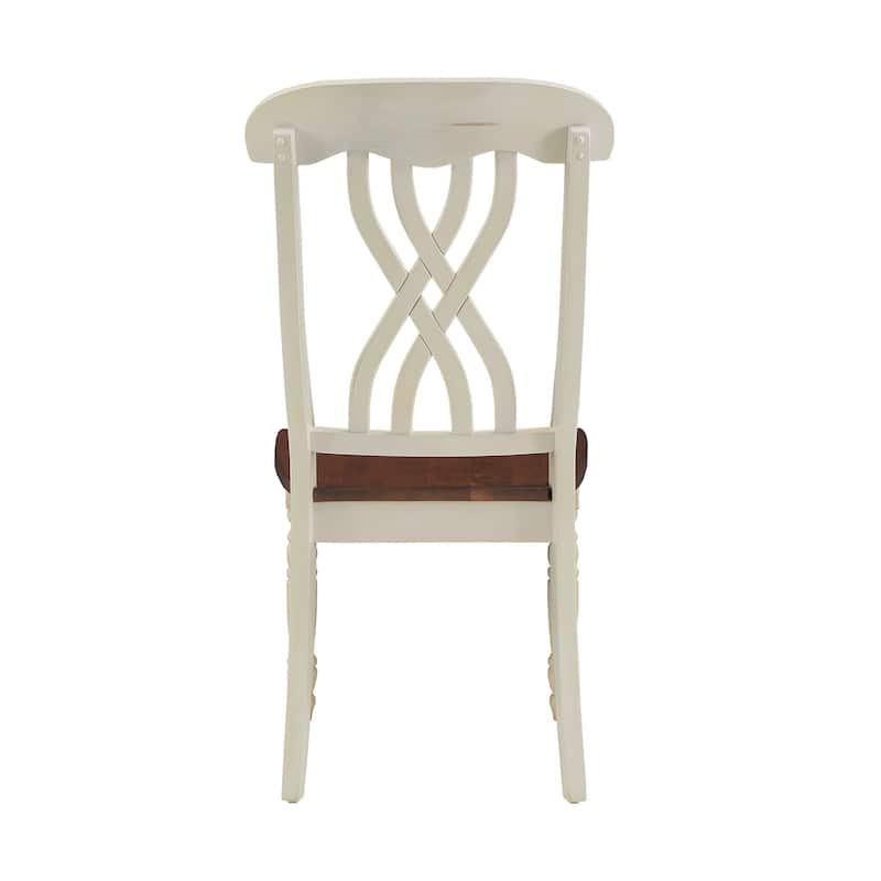 Mackenzie Country Style Two-tone Dining Chairs (Set of 2) by iNSPIRE Q Classic