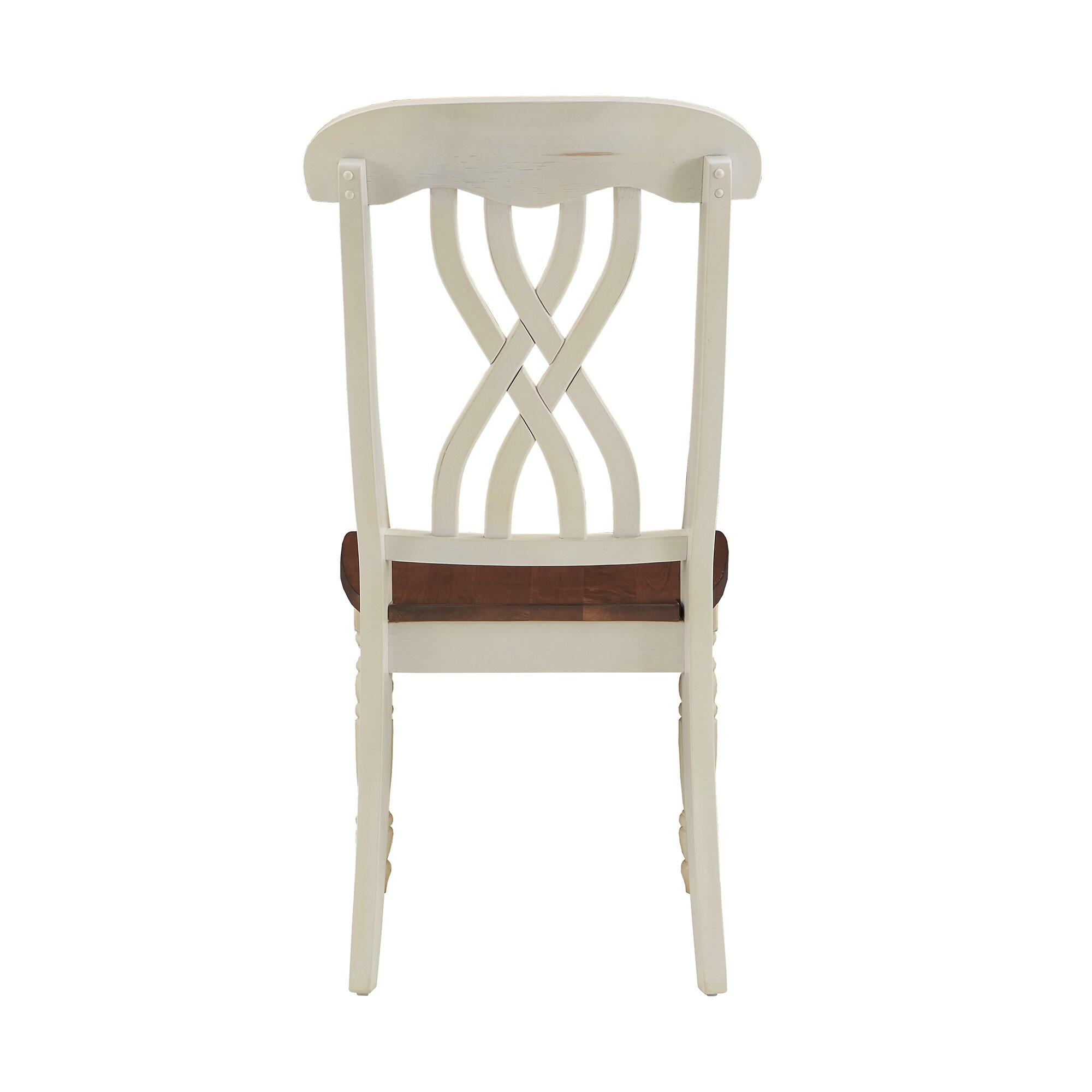 Mackenzie Country Style Two-tone Dining Chairs (Set of 2) by