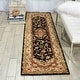 preview thumbnail 29 of 60, Nourison Hand-tufted Traditional Persian Wool Silk Area Rug 2'3" x 8' Runner - Black - Runner/Rectangle