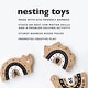 preview thumbnail 3 of 3, Wee Gallery Bamboo Nesting Bear