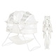 preview thumbnail 27 of 42, Dream On Me Karley Bassinet Dove White