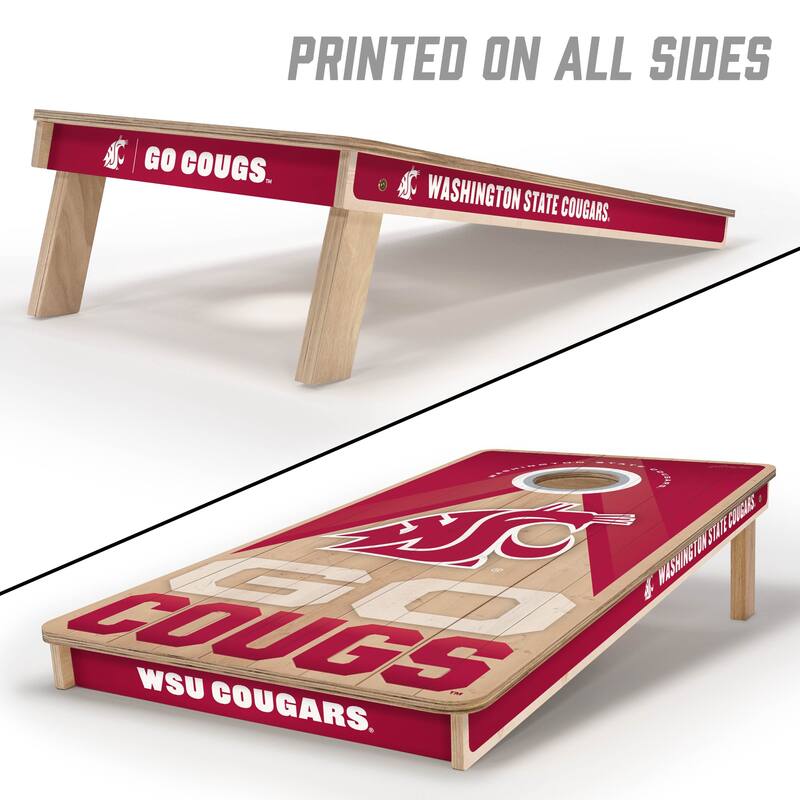 Washington State Cougars NCAA 2x4 Professional Cornhole Board Set