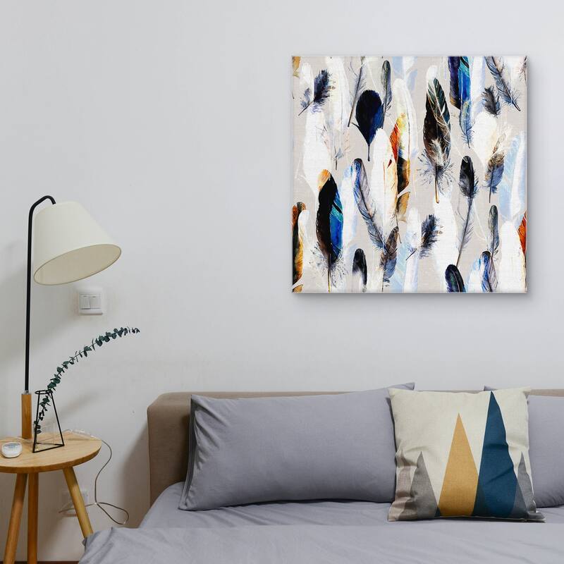 Feather Palette by Belle Maison Canvas Art Print