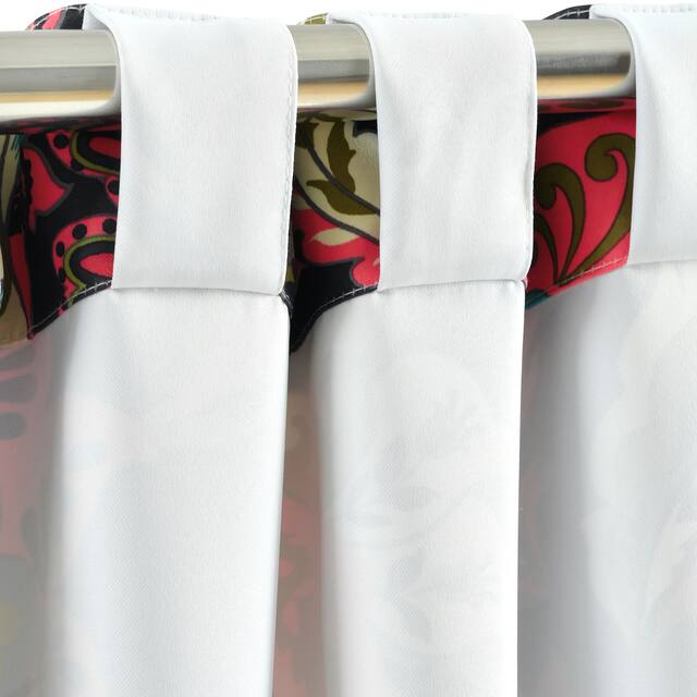 Lush Decor Zara Jacobean Room Darkening Window Curtain Panel Pair