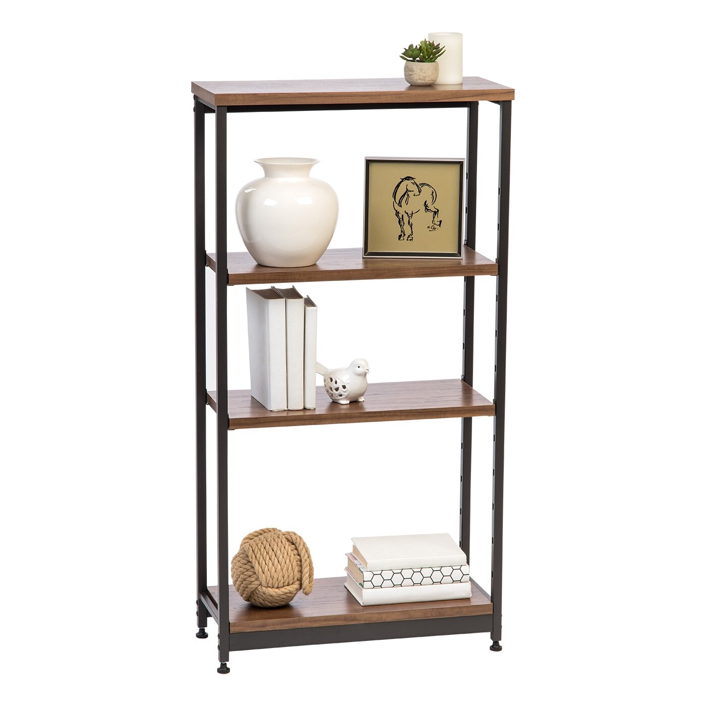 tall metal shelf
