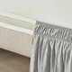 preview thumbnail 21 of 23, Lush Decor Ruched Ruffle Elastic Easy Wrap Around Bedskirt