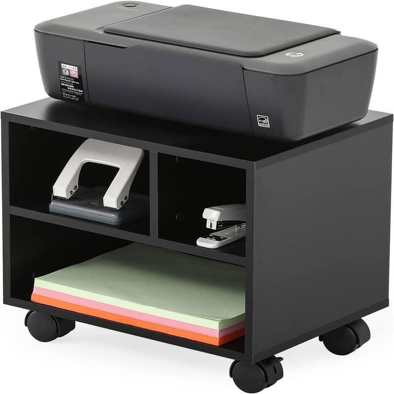 Mobile Printer Stand - Black
