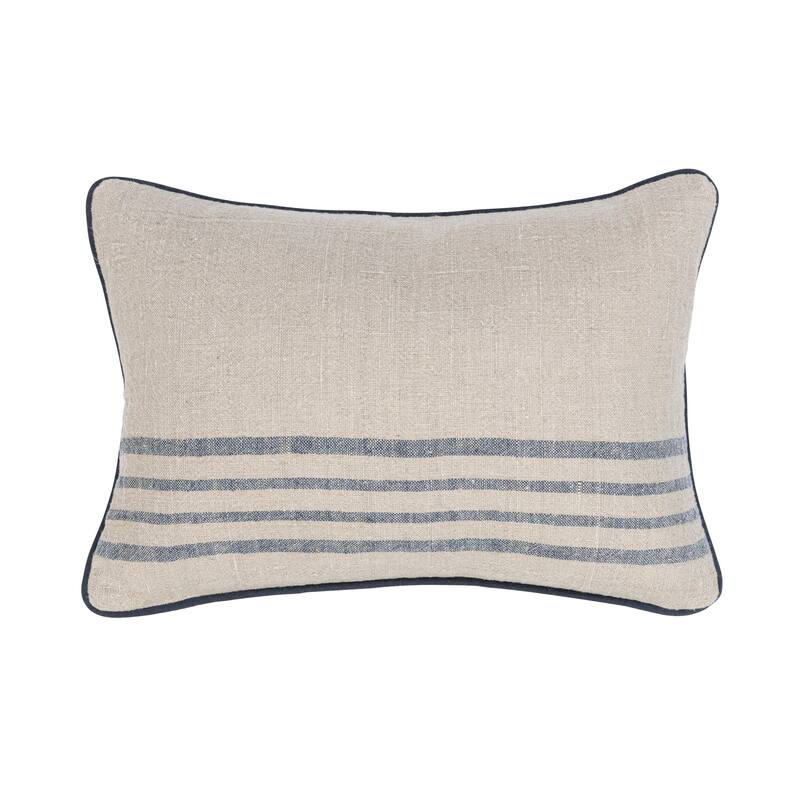 Villa by Classic Home Newport Linen Fabric Throw Pillow