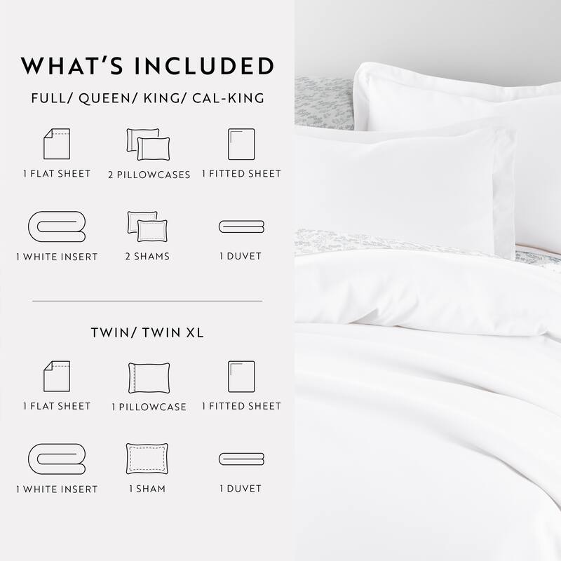 8pc Solid Duvet Bundle