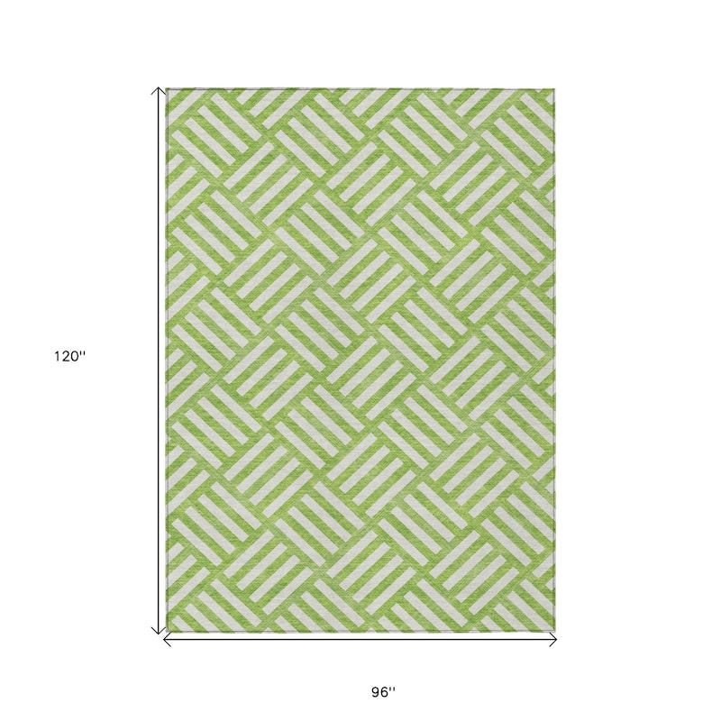 HomeRoots Geometric Transitional Rectangle Outdoor Rug