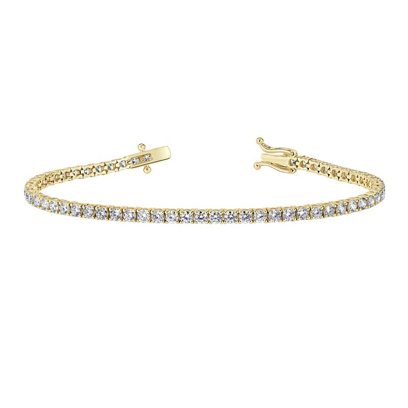 Vault Classic 2.00ct TW Natural Diamond Tennis Bracelet (I VS2) - Yellow