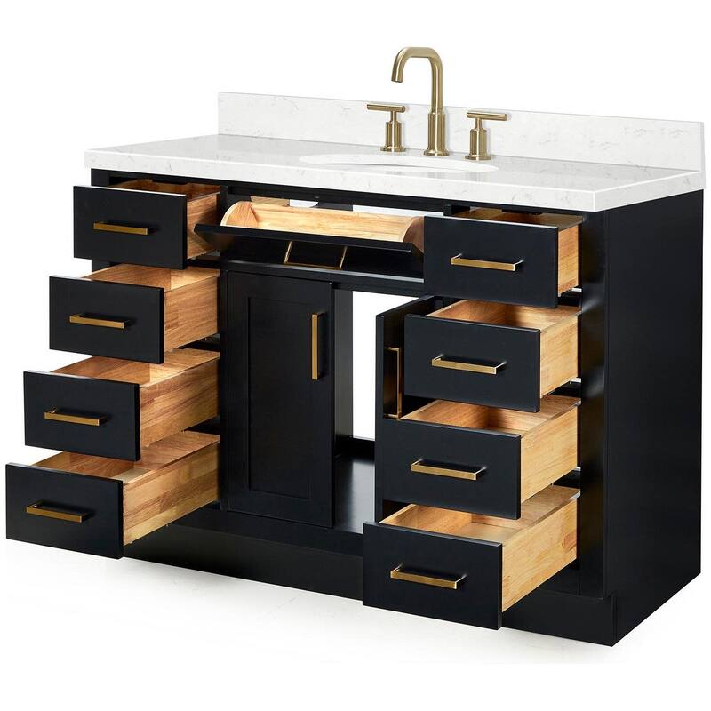 Ariel T048SCQOVO Hepburn 48" Free Standing Single Oval Basin Vanity