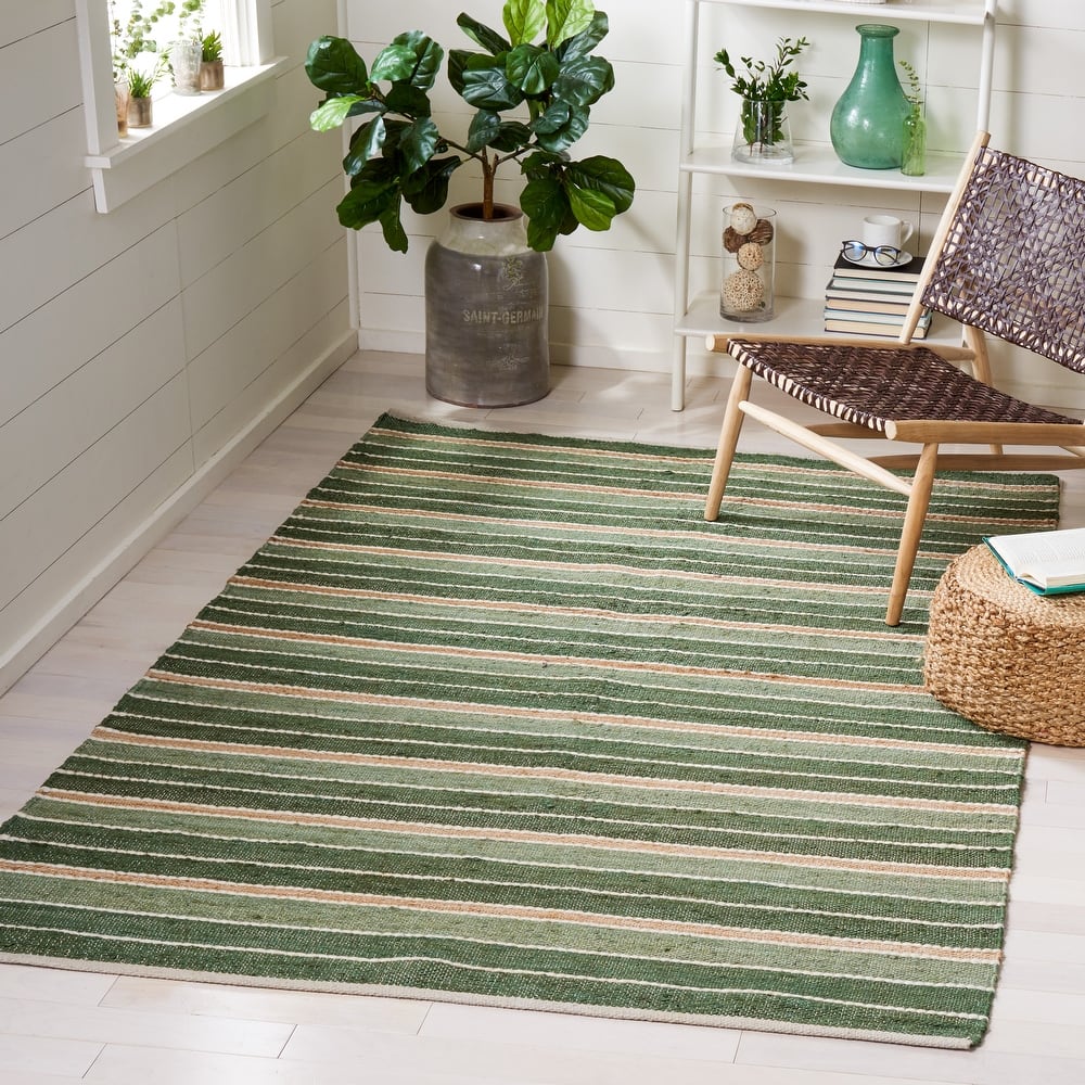 SAFAVIEH Handmade Striped Kilim Veloudo Stripe Wool Rug