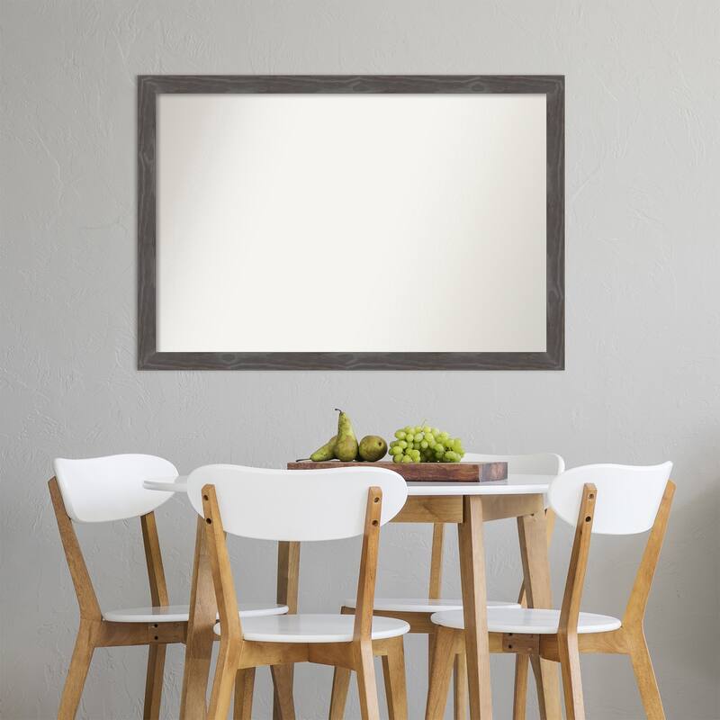 Non-Beveled Wood Wall Mirror - Woodridge Rustic Grey Frame - Woodridge Rustic Grey