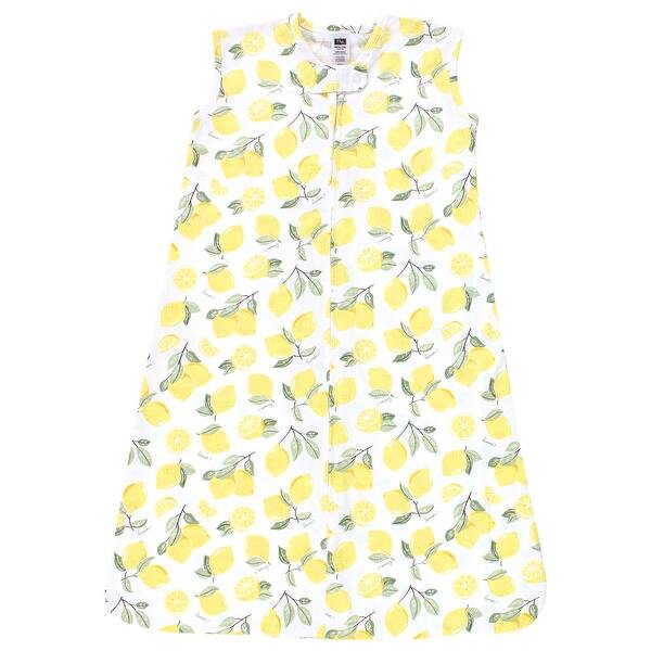 slide 1 of 1, Hudson Baby Infant Girl Cotton Sleeveless Wearable Sleeping Bag, Sack, Blanket, Yellow Lemon