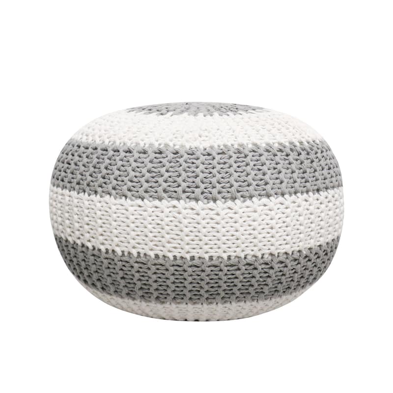 Pasargad Home Santorini Cotton Pouf