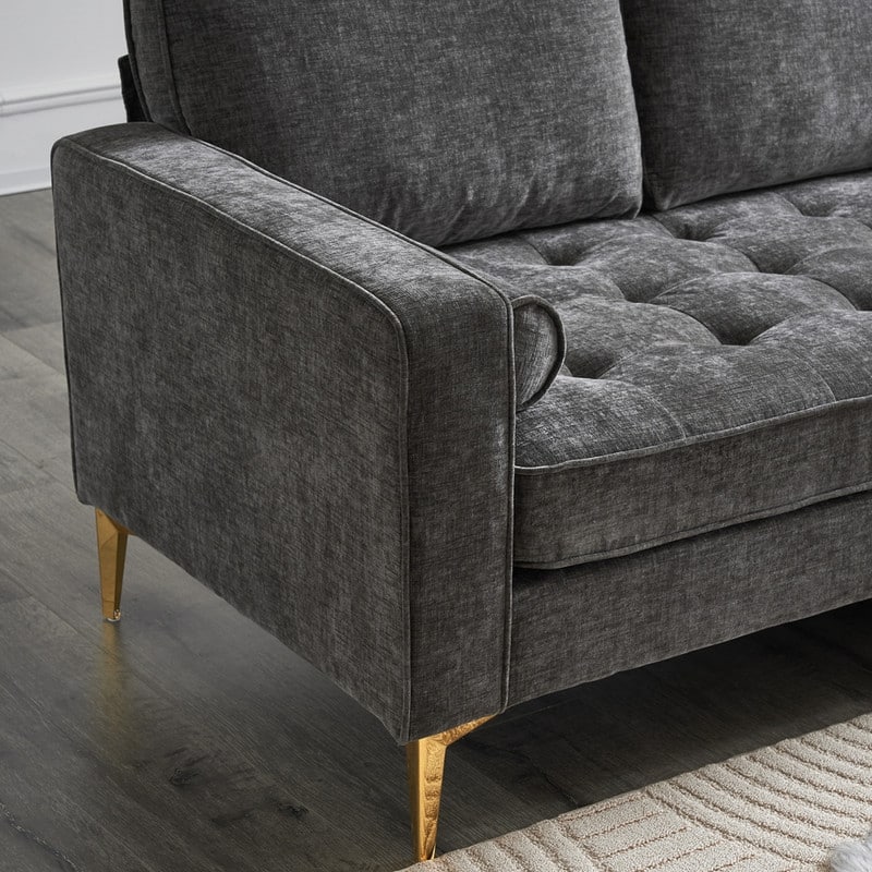 3-Seater Golden Tripod Legs Indoor Modular Sofa