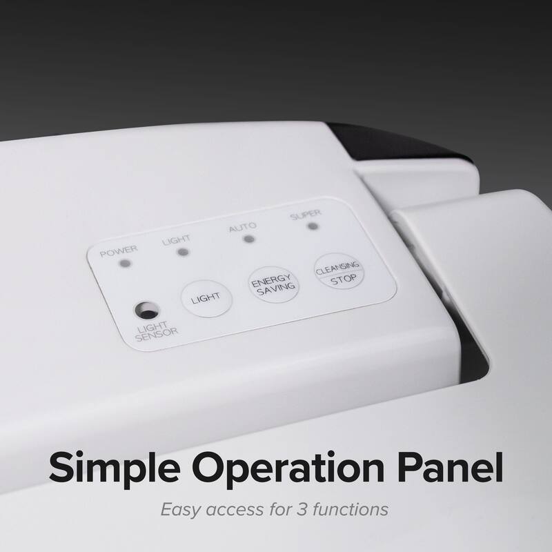 SmartBidet SB-2400 Electric Bidet Seat for Elongated or Round Toilets