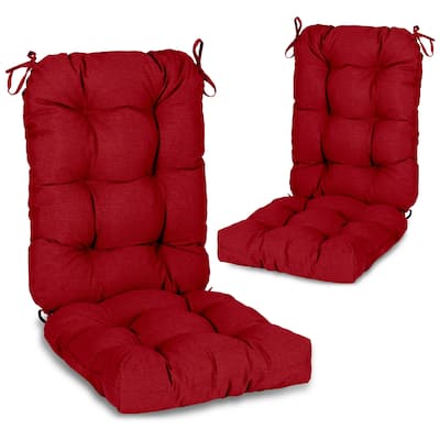 Aoodor Outdoor 42"x 20" x5" Tufted Back Cushions Patio Replacement Chair Cushion, Set of 2