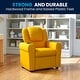 preview thumbnail 166 of 189, Contemporary Kids Recliner with Cup Holder and Headrest - 24"W x 21.5" - 36.5"D x 27"H Yellow Vinyl
