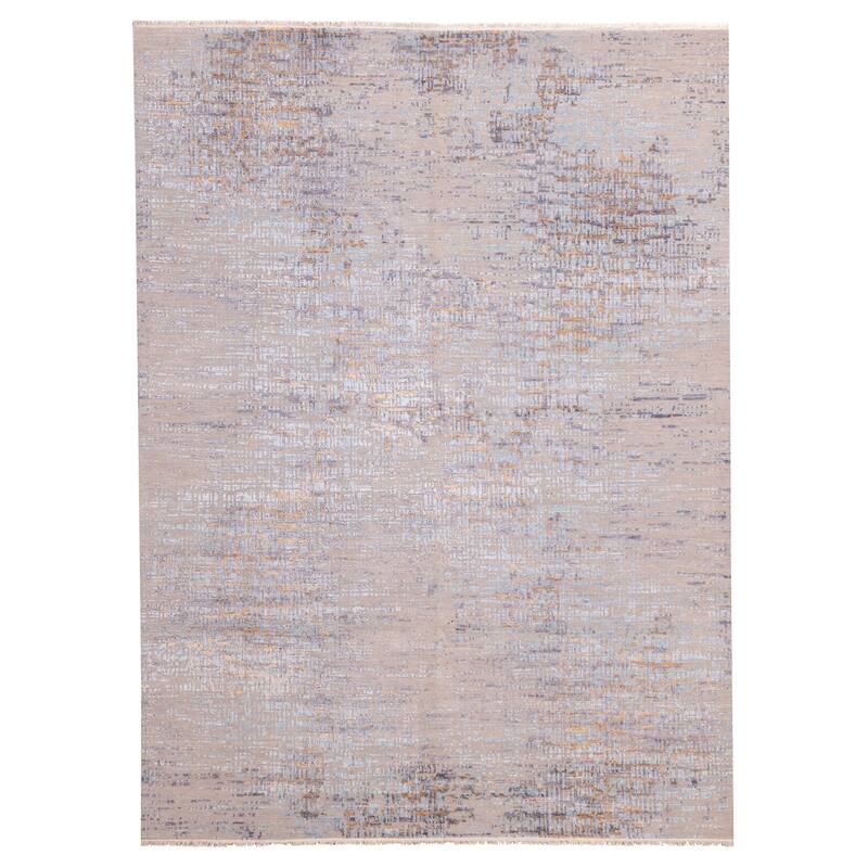 ECARPETGALLERY Hand-knotted Legacy Grey Silk, Wool Rug - 9'0 x 12'0
