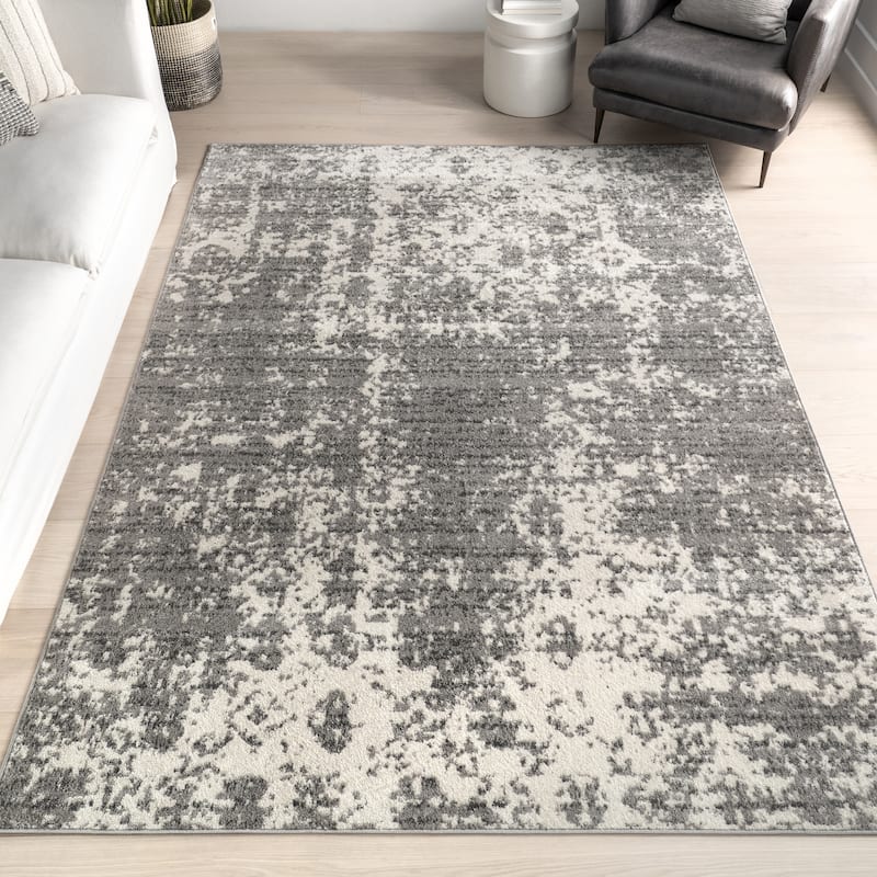 Nuloom Stacy Contemporary Abstract Area Rug - 4' x 6' - Grey