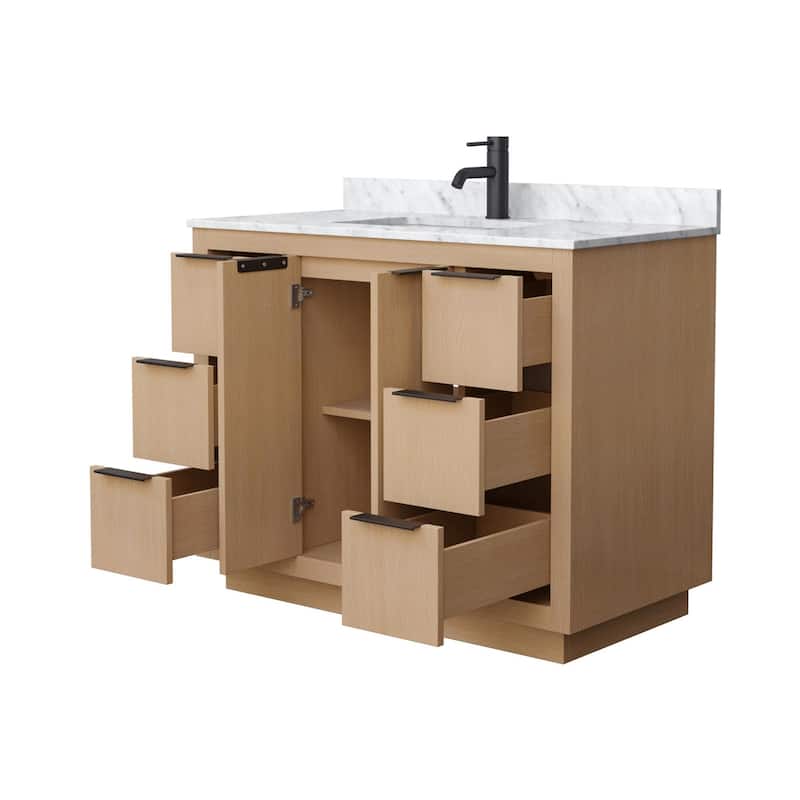 Wyndham Collection Maroni 42" Free Standing Single Basin Vanity Set