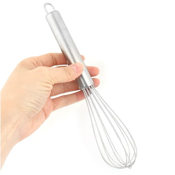 Metal Home Restaurant Milk Egg Handheld Rotary Beater Whisk Blender -  Silver - 8.9 x 1.7(L*Max.D) - Bed Bath & Beyond - 17597172