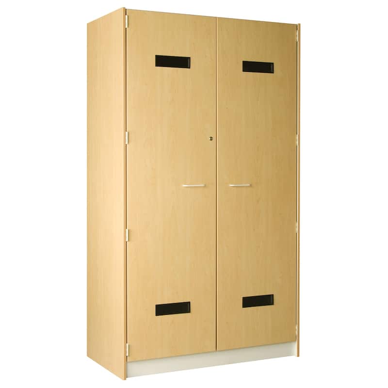 Storage Cabinet 48" Wide, Hat Organizer with Shelves & Locking Doors, Accessory Cabinet, Full Length