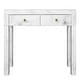 Tempered Glass Marble Texture Dressing Table - Bed Bath & Beyond - 39167686