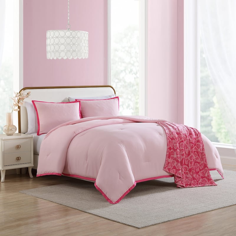 Betsey Johnson Signature Hotel Solid Comforter Bonus Set