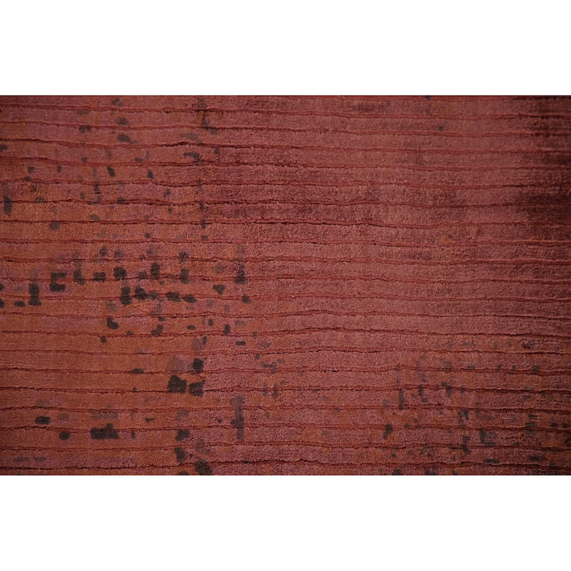 Modern Abstract Indian Area Rug Handmade Wool Carpet - 5'3"x 7'8"