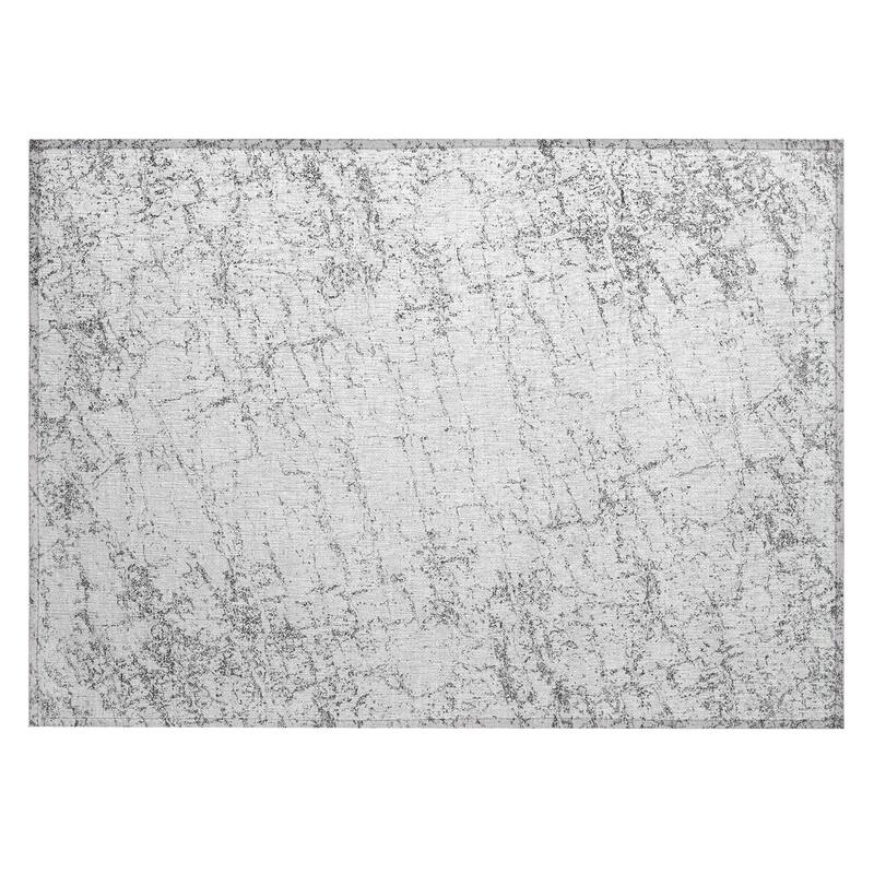 Machine Washable Indoor/ Outdoor Chantille Modern Texture Rug