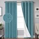 preview thumbnail 8 of 12, PrimeBeau Thermal Insulated Blackout Curtains w/Waterproof Coating Blue - 108 Inches
