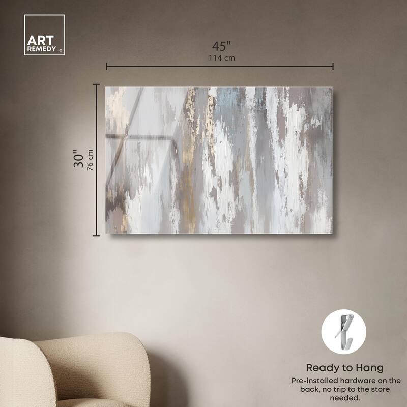 Flooding Gold I Acrylic by Art Remedy, Ready to Hang