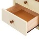 preview thumbnail 13 of 15, 3-Pieces Bedroom Sets Kids Platform Bed with Nightstand & Storage Dresser, Kids Bed with Motion Activated Night Lights, Cream