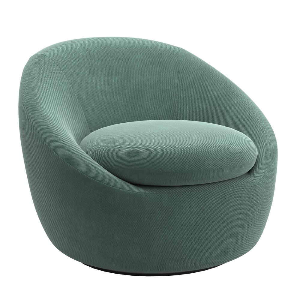 Thessa Chenille Swivel Accent Chair by iNSPIRE Q Modern